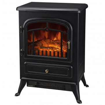 Homcom FREESTANDING ELECTRIC FIRE PLACE 41.5x28x54.8cm 1850W Indoor Heater Stove