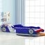 vidaXL CHILDREN'S RACE CAR BED 90x200cm For Boys, MDF Frame & Plywood Slats BLUE