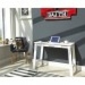 COMPACT TRESTLE DESK 740x1110x450mm Student/Office, Stationery Drawer WHITE